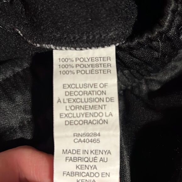 TCP youth boys size 10/12 black athletic pants with white stripe. - Picture 6 of 6